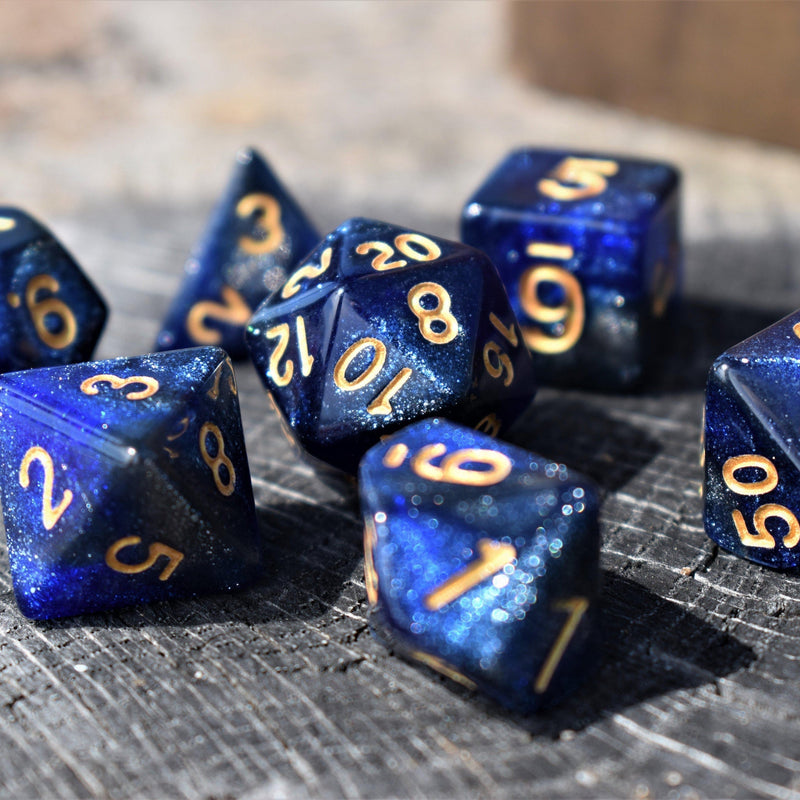 Load image into Gallery viewer, Milky Way Acrylic Dice Set
