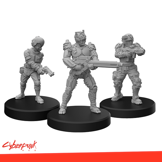 Cyberpunk RED Miniatures - Trauma Team B