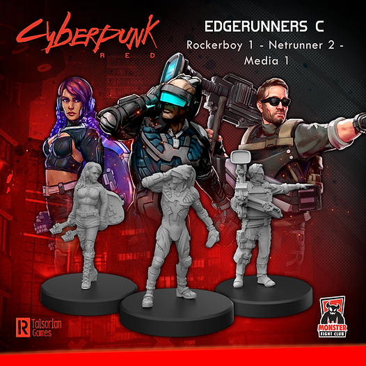 Cyberpunk RED Miniatures - Edgerunners C