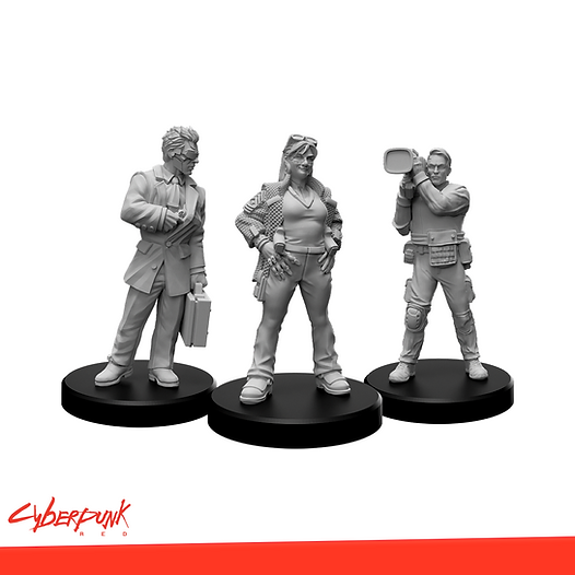Cyberpunk RED Miniatures - Edgerunners F