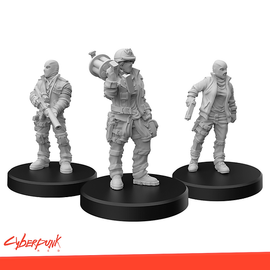 Cyberpunk RED Miniatures - Combat Zoners: A Heavies