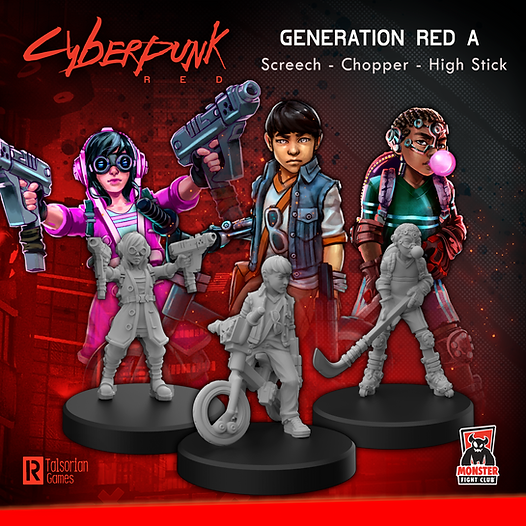 Cyberpunk RED Miniatures - Generation Red A