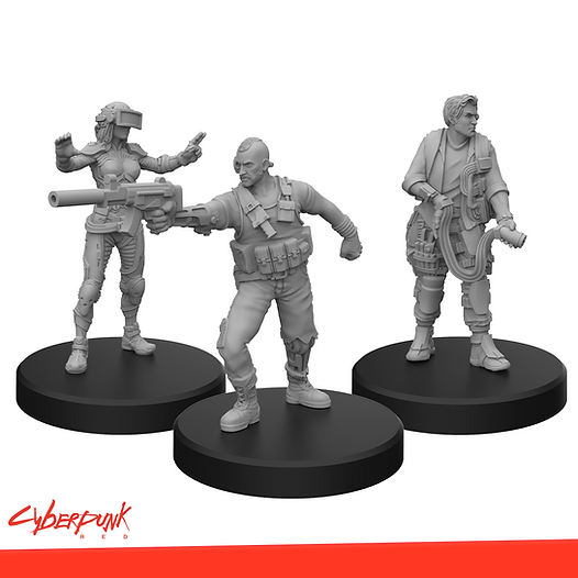 Cyberpunk RED Miniatures - Edgerunners A