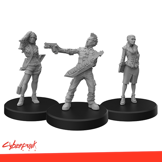 Cyberpunk RED Miniatures - Rockerboys A
