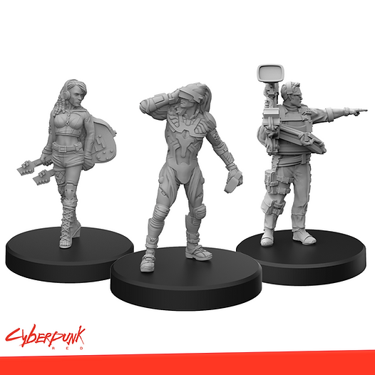 Cyberpunk RED Miniatures - Edgerunners C