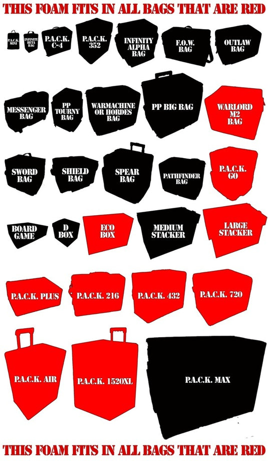 Battle Foam Large Pluck Foam Tray (BFL-4)