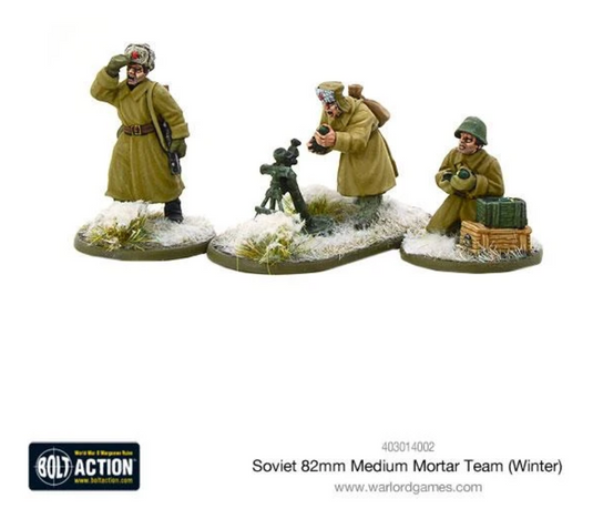 Soviet Army 82mm Medium Mortar Team (Winter)
