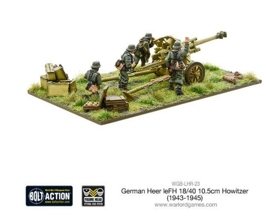 German Heer leFH 18/40 10.5cm howitzer (1943-45)