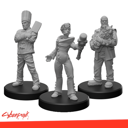 Cyberpunk RED Miniatures - Edgerunners H