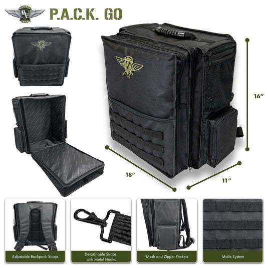 BattleFoam P.A.C.K Go 2.0 Horizontal Standard Load Out (Black)