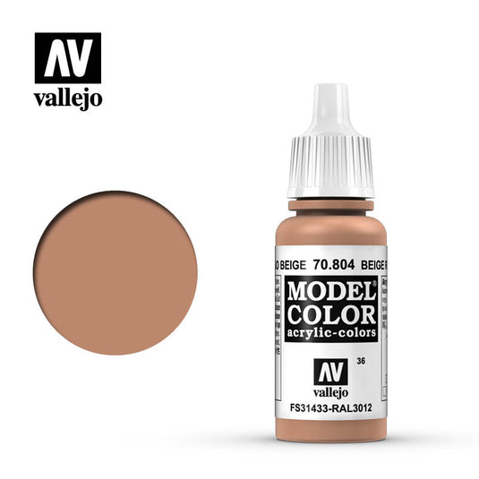 Vallejo Model Color - Beige Red (17 ml)