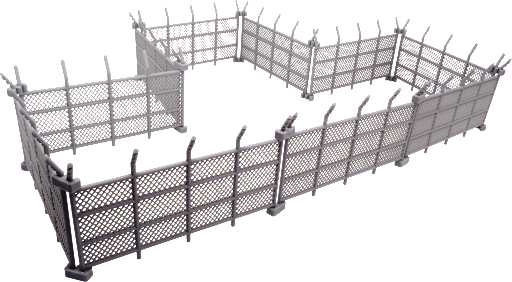 Monster Scenery: Metropolis - Chain-Link Fences