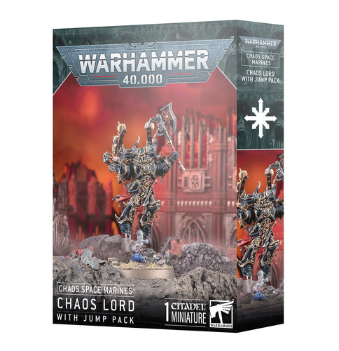 CHAOS SPACE MARINES: CHAOS LORD WITH JUMP PACK