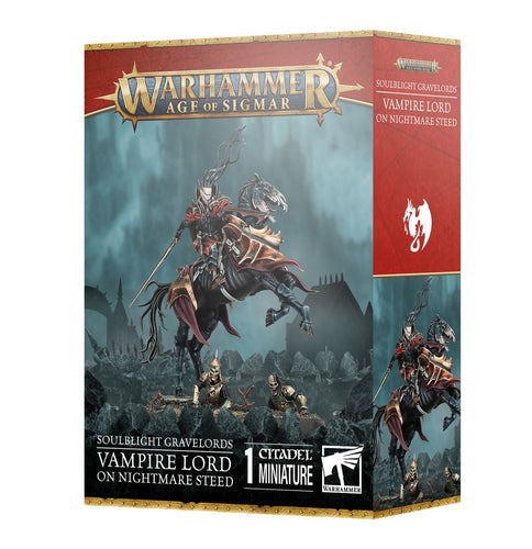 Soulblight Gravelords: Vampire Lord on Nightmare Steed. Pre-Order (releases 5/24/25)
