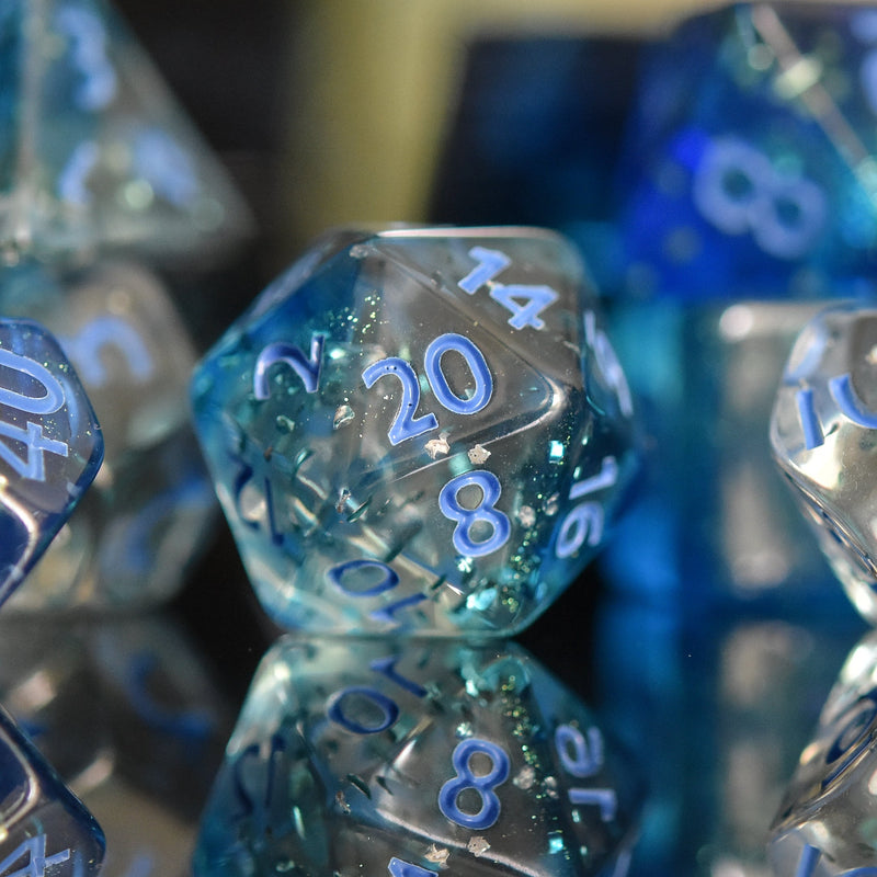 Load image into Gallery viewer, Bora Bora Acrylic Dice Set
