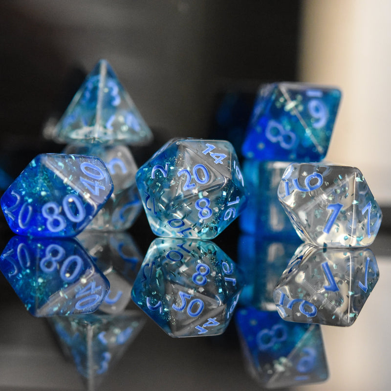 Load image into Gallery viewer, Bora Bora Acrylic Dice Set
