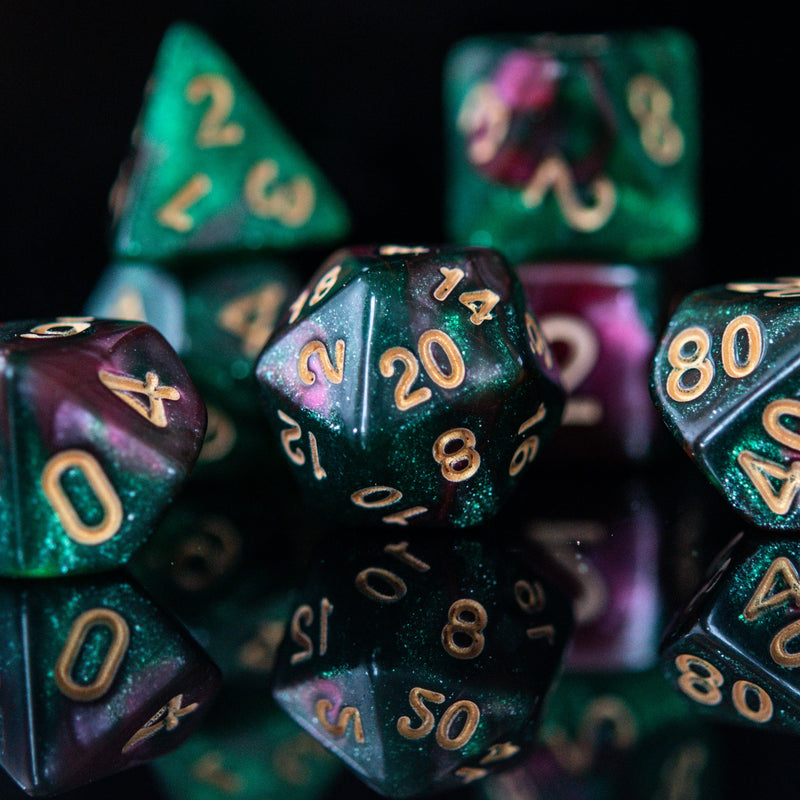 Load image into Gallery viewer, Breath of the Strong Acrylic Dice Set
