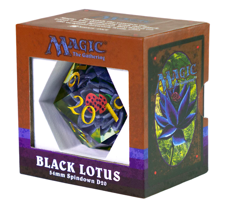 Load image into Gallery viewer, Magic the Gathering: Black Lotus 54mm Spindown D20
