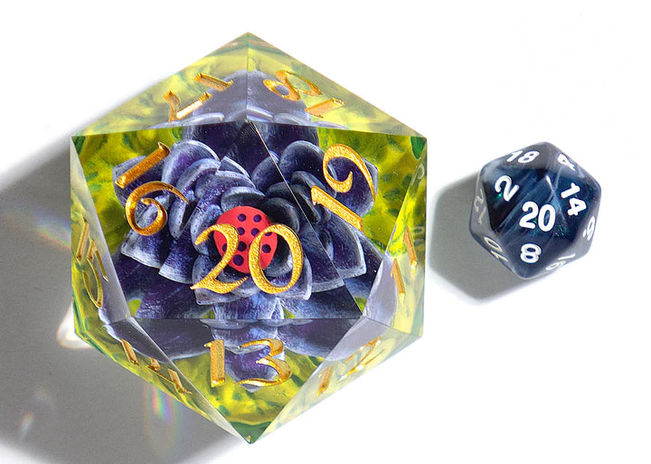 Load image into Gallery viewer, Magic the Gathering: Black Lotus 54mm Spindown D20
