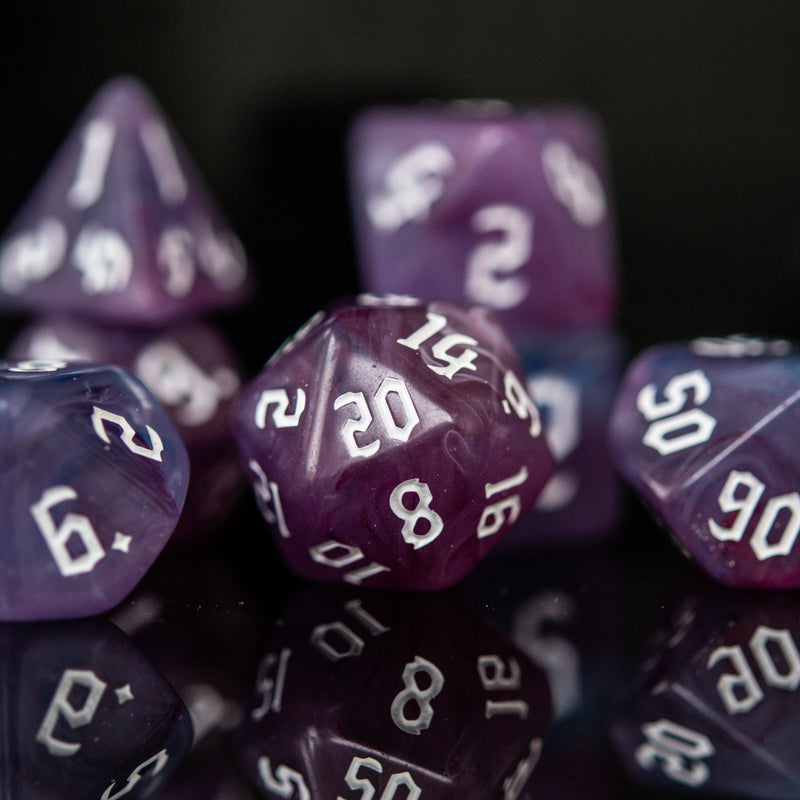 Load image into Gallery viewer, Warlock Class Acrylic Dice Set
