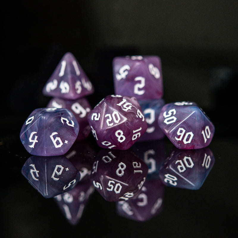 Load image into Gallery viewer, Warlock Class Acrylic Dice Set
