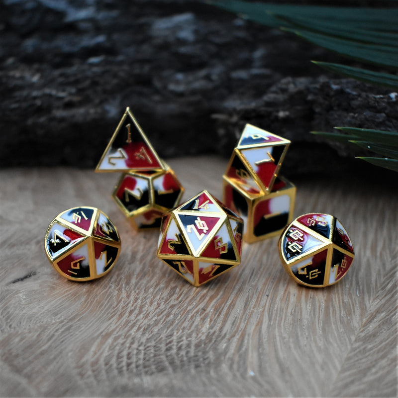 Load image into Gallery viewer, Queen&#39;s Gambit Metal Dice Set
