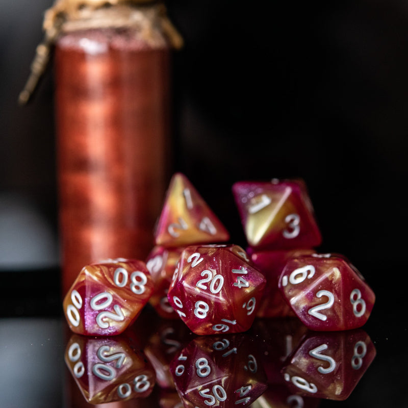 Load image into Gallery viewer, Berserker Potion Acrylic Dice Set
