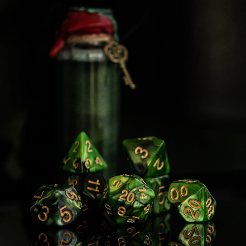Load image into Gallery viewer, Witch of the Wood Acrylic Dice Set

