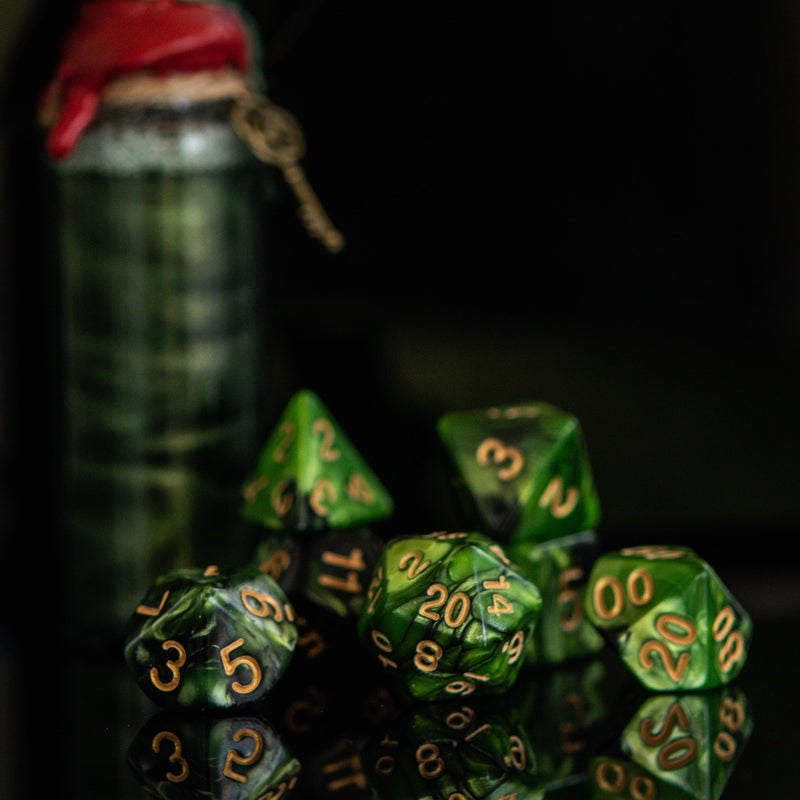 Load image into Gallery viewer, Witch of the Wood Acrylic Dice Set
