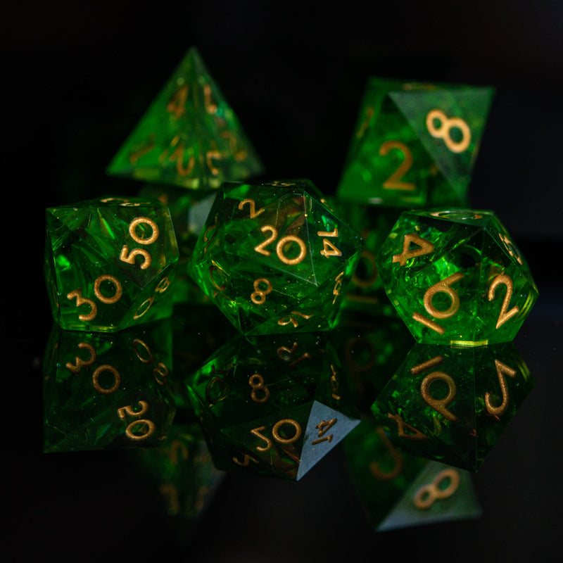 Load image into Gallery viewer, Blood of the Lich Sharp-Edged Resin Dice Set
