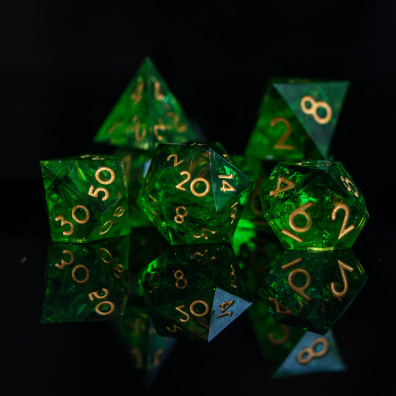 Load image into Gallery viewer, Blood of the Lich Sharp-Edged Resin Dice Set
