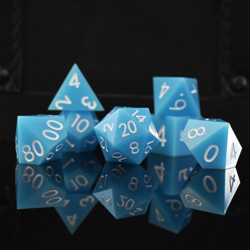 Load image into Gallery viewer, Sanctuary Sharp-Edged Resin Dice Set
