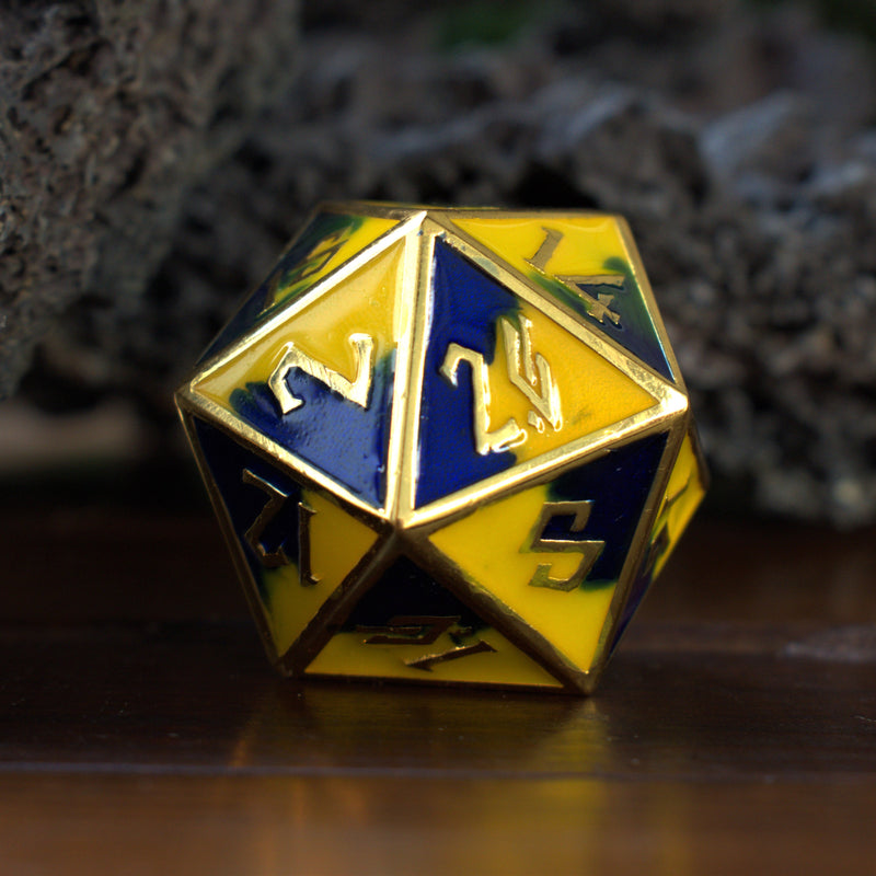Load image into Gallery viewer, Pretty Birb Metal Dice Set
