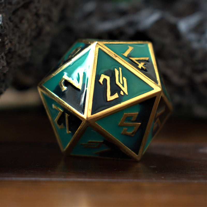 Load image into Gallery viewer, Atlantis Metal Dice Set
