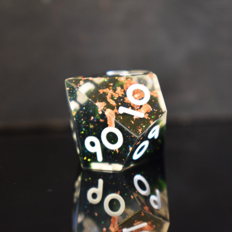 Load image into Gallery viewer, Earthbind Sharp-Edged Resin Dice Set
