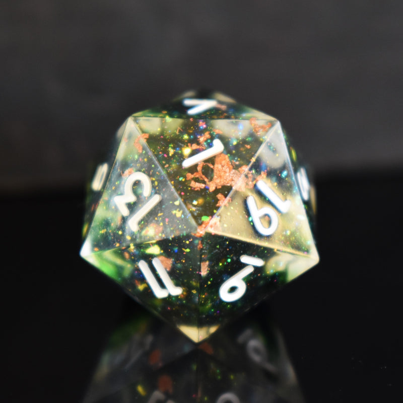 Load image into Gallery viewer, Earthbind Sharp-Edged Resin Dice Set
