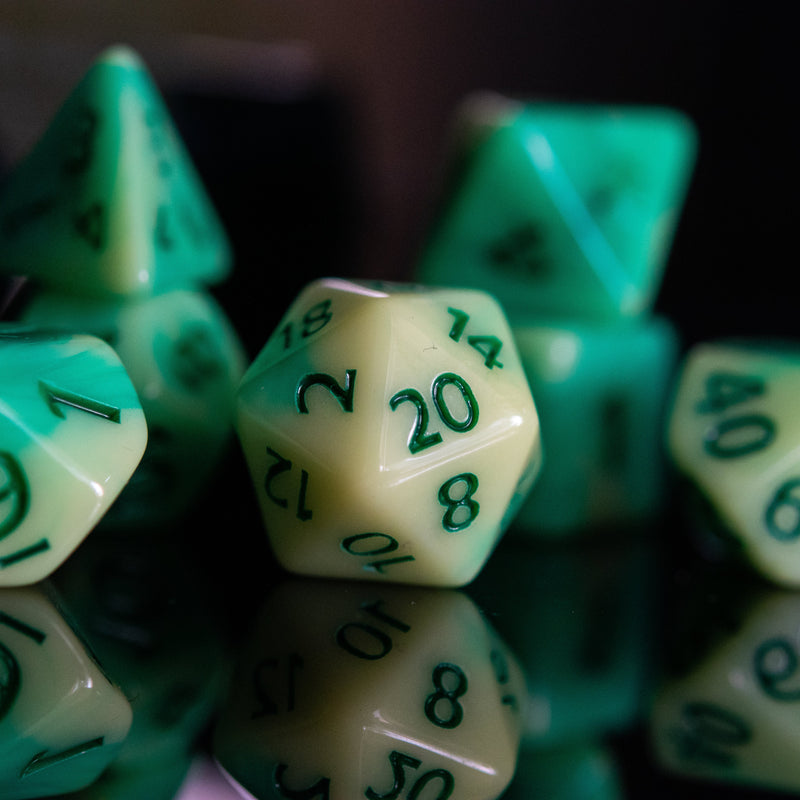 Load image into Gallery viewer, Ectoplasm Acrylic Dice Set
