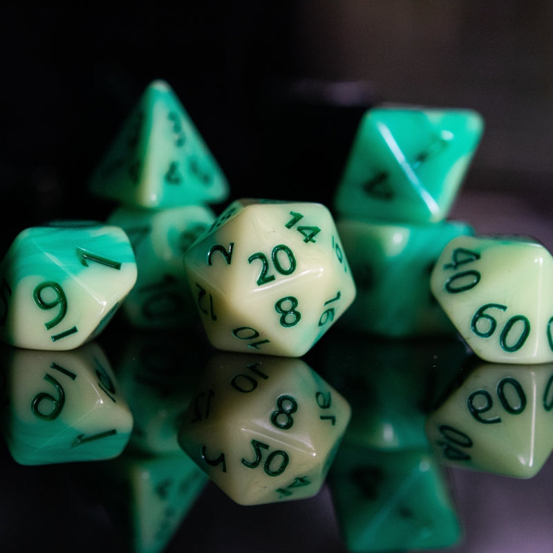 Load image into Gallery viewer, Ectoplasm Acrylic Dice Set
