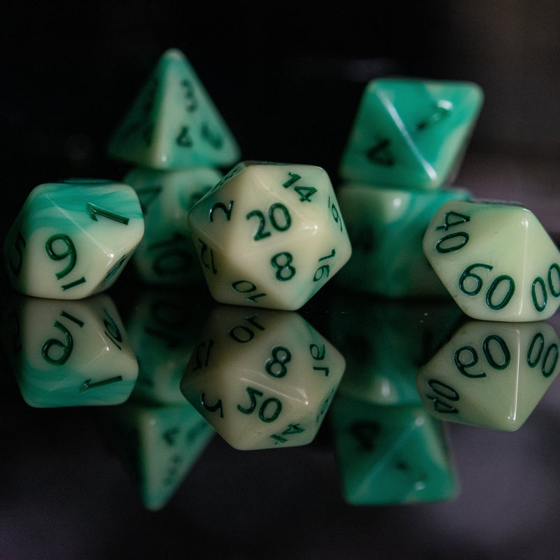 Load image into Gallery viewer, Ectoplasm Acrylic Dice Set
