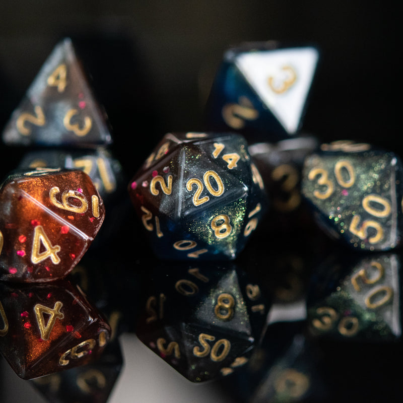 Load image into Gallery viewer, Omega Nebula Acrylic Dice Set
