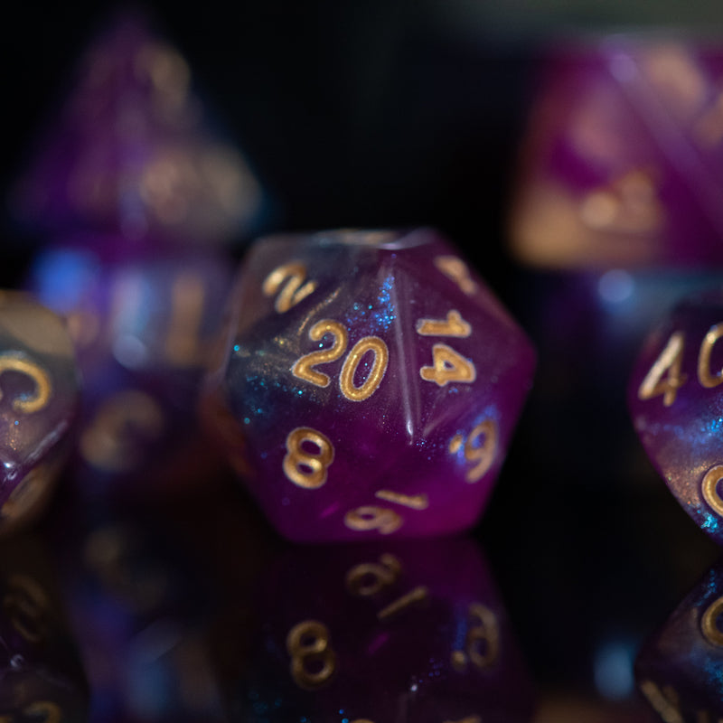Load image into Gallery viewer, Orion Nebula Acrylic Dice Set

