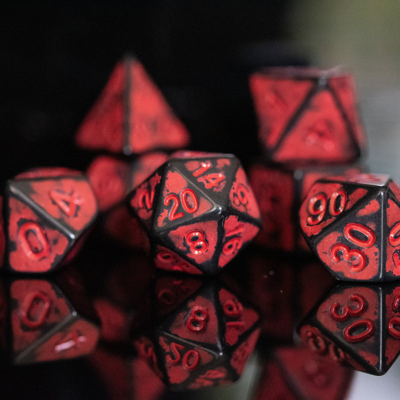 Load image into Gallery viewer, Radiation Acrylic Dice Set
