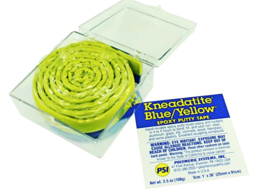 Kneadatite Blue/Yellow Epoxy Putty Tape