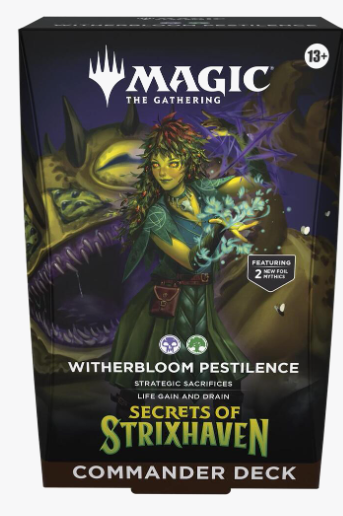 Secrets of Strixhaven Commander Deck - Witherbloom Pestilence (releases 4/24/2026)