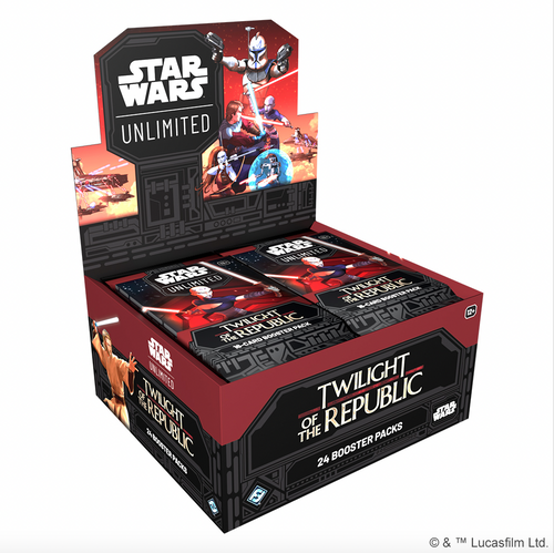 Star Wars: Unlimited – Twilight of the Republic: Booster Display.