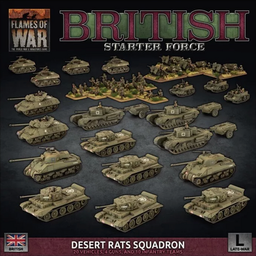 Flames of War: British Starter Force - Desert Rats Squadron (Late War).