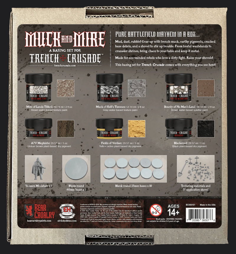 Load image into Gallery viewer, Bear Cavalry Trench Crusade Muck and Mire Basing Set

