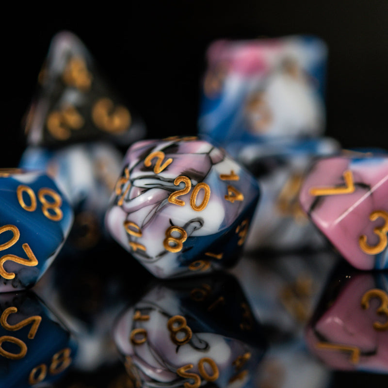 Load image into Gallery viewer, Twisted Dreams Acrylic Dice Set
