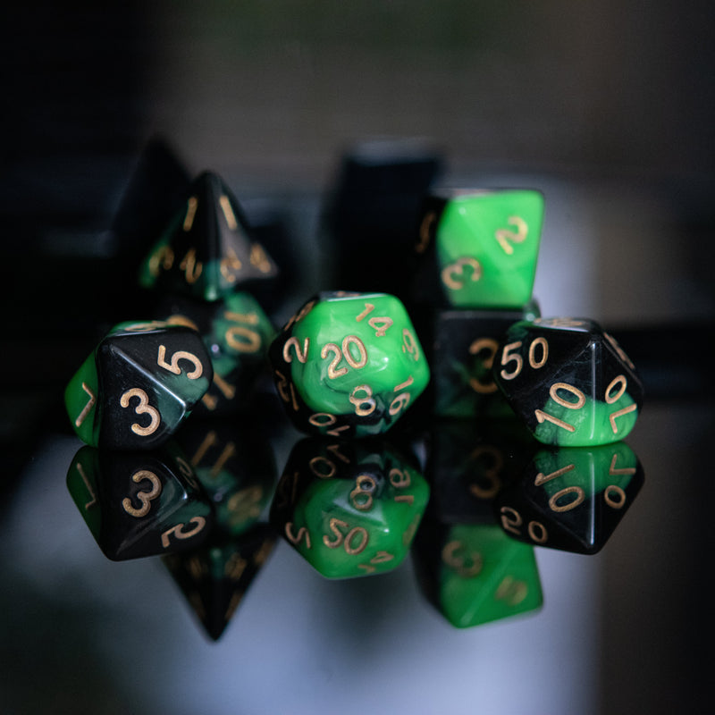 Load image into Gallery viewer, Vortex Acrylic Dice Set
