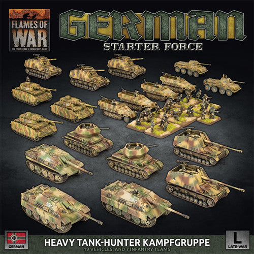 Flames of War: German Starter Force - Heavy Tank Hunter Kampfgruppe (Late War).